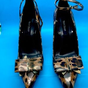 White House Black Market 7.5 Size Sienna Leopard PTY Heels